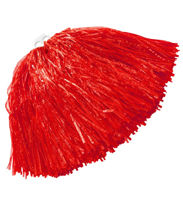 Roter einfarbiger Pom Pom als Fasnacht-Accessoire