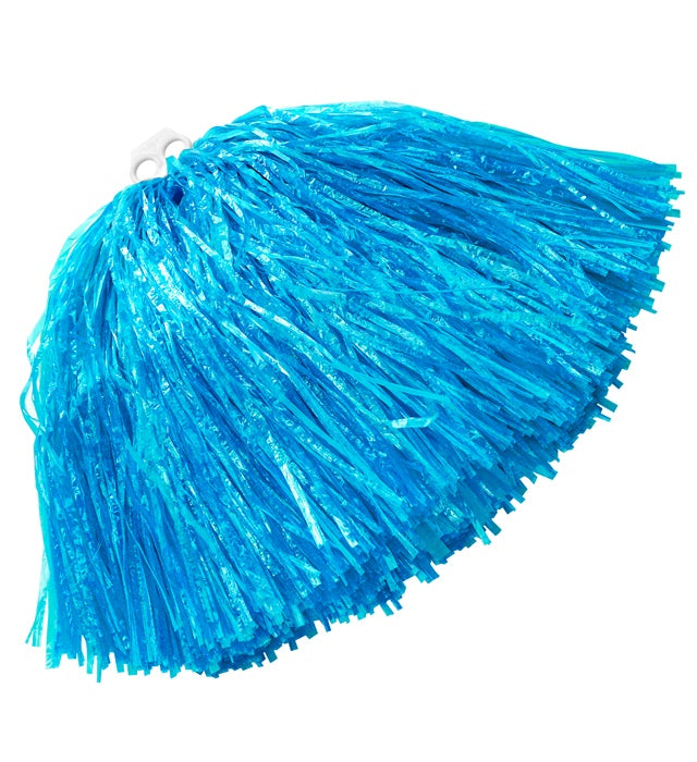 Blauer Pom Pom für Fasnacht und Karneval, einfarbig und leicht schwenkbar