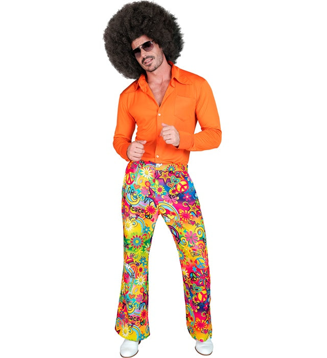 THE 60s FASHION -peace & love Schlaghose im 60er Jahre Stil für Fasnacht und Karneval