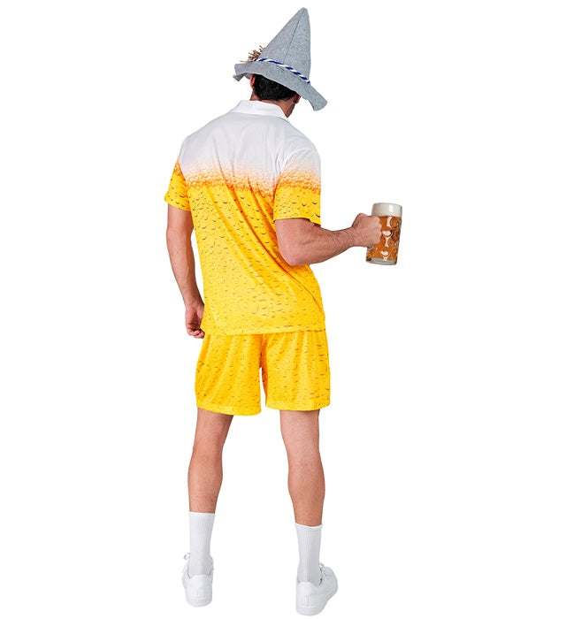 Beer Party Fashion Kostüm bestehend aus Hemd und Shorts für Fasnacht