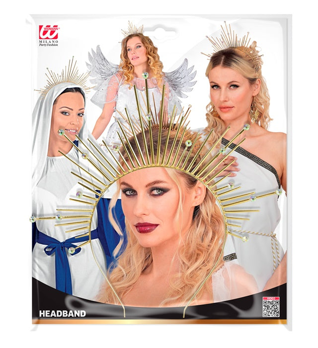 Goldener Heiligenschein Haarreif als Fasnachts-Accessoire