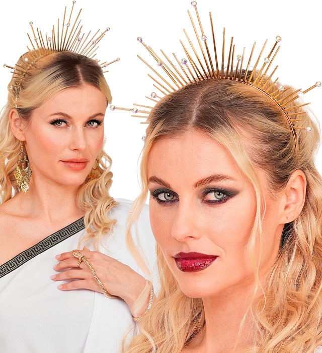 Goldener Heiligenschein Haarreif als Fasnachts-Accessoire