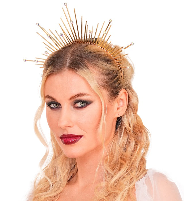 Goldener Heiligenschein Haarreif als Fasnachts-Accessoire