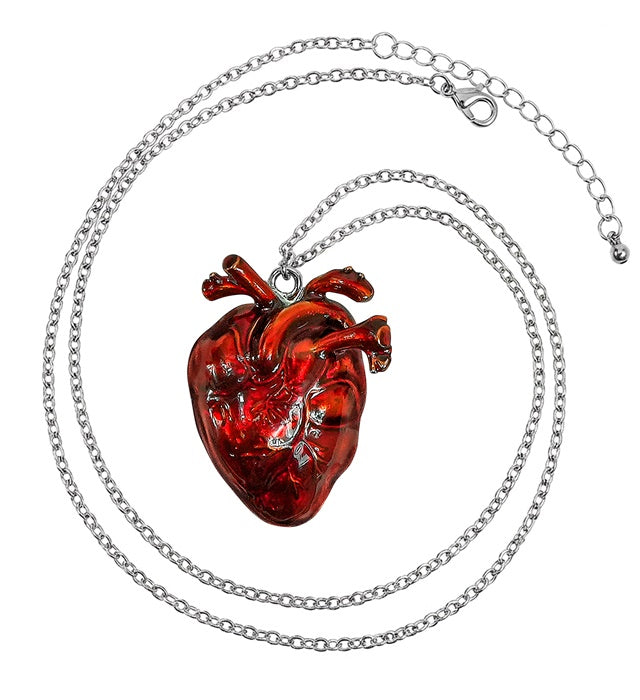 Herz-Kette als Schmuck für Fasnacht und Halloween