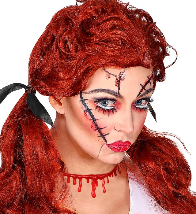 HALSKETTE MIT BLUTSTROPFEN Rot
