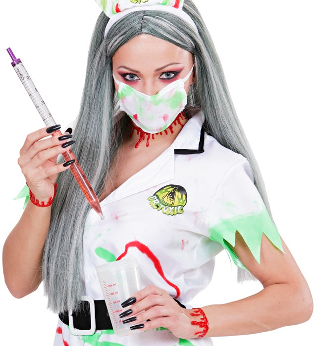 Set aus zwei Armbändern mit roten Blutstropfen als Halloween-Kostümzubehör