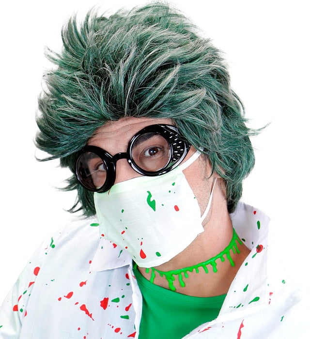 Grüne Halskette mit tropfenförmigem Slime-Anhänger als Halloween-Accessoire