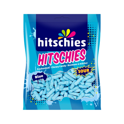 Hitschies Sour Blue Kaubonbon 140 g – Saure Himbeer-Kaubonbons