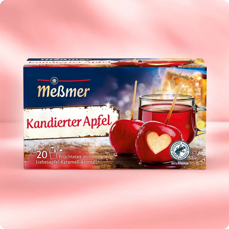 Messmer Kandierter Apfel Früchtetee mit Liebesapfel-Karamell-Aroma 175 g