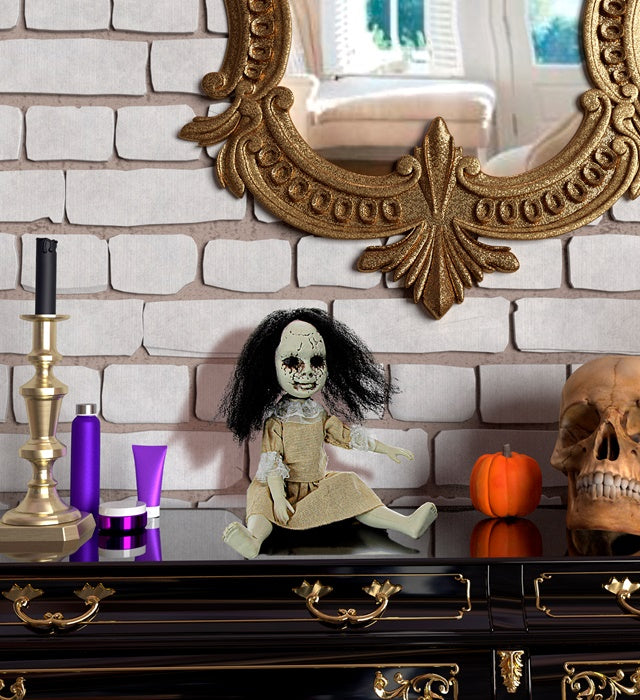 Gruselpuppe 30 cm mit beweglichen Armen und Beinen als Halloween-Deko