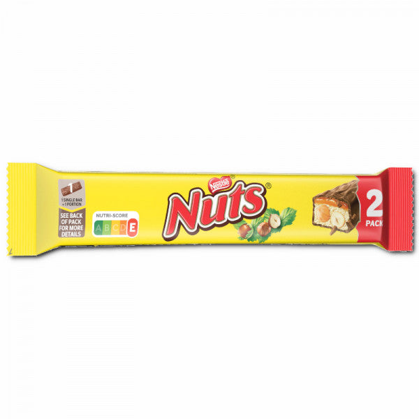 Nestle Nuts 2 Pack Schokoladenriegel 24 Stück à 60 g
