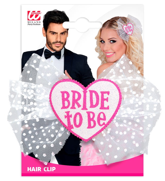 Haarklammer mit Schriftzug Bride to Be in elegantem Design
