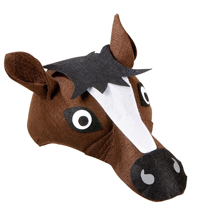 Pferdehut aus Filz für Fasnacht und Kostüm