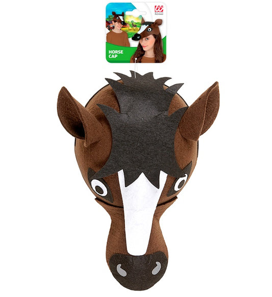 Pferdehut aus Filz für Fasnacht und Kostüm