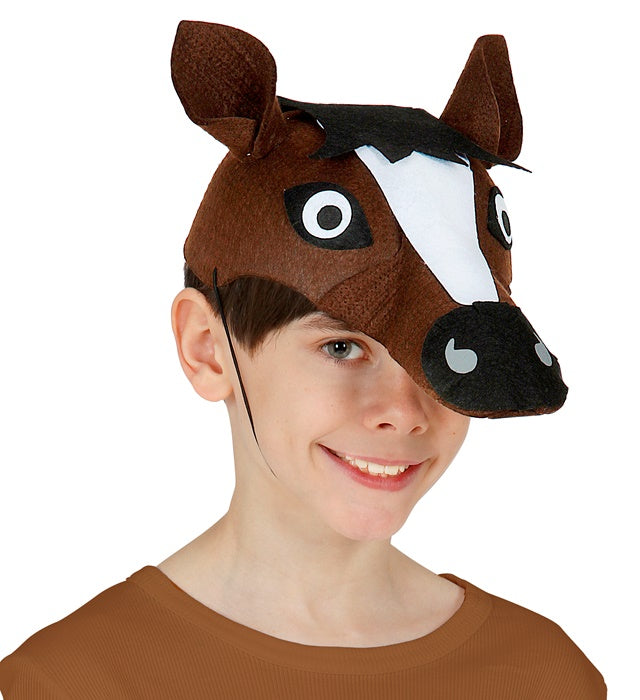 Pferdehut aus Filz für Fasnacht und Kostüm