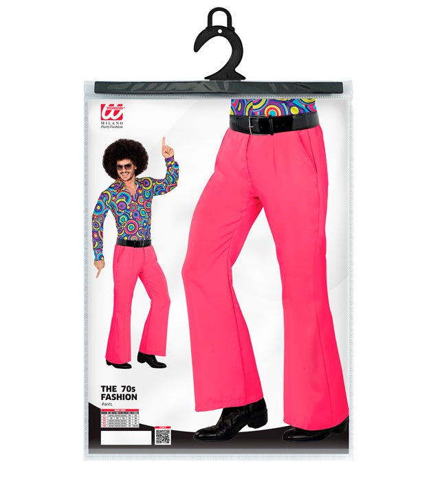 THE 70s GROOVY STYLE pinke Hose im 70er Jahre Stil für Fasnacht