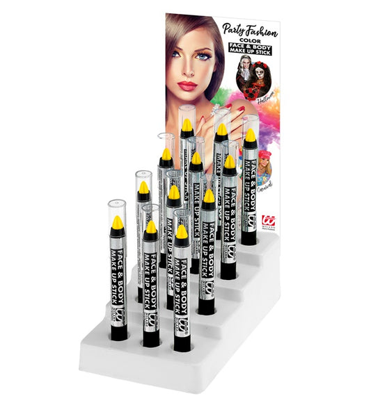 Gelber Schminkstift 3,5 ml für Fasnachts- und Karnevalsbemalung
