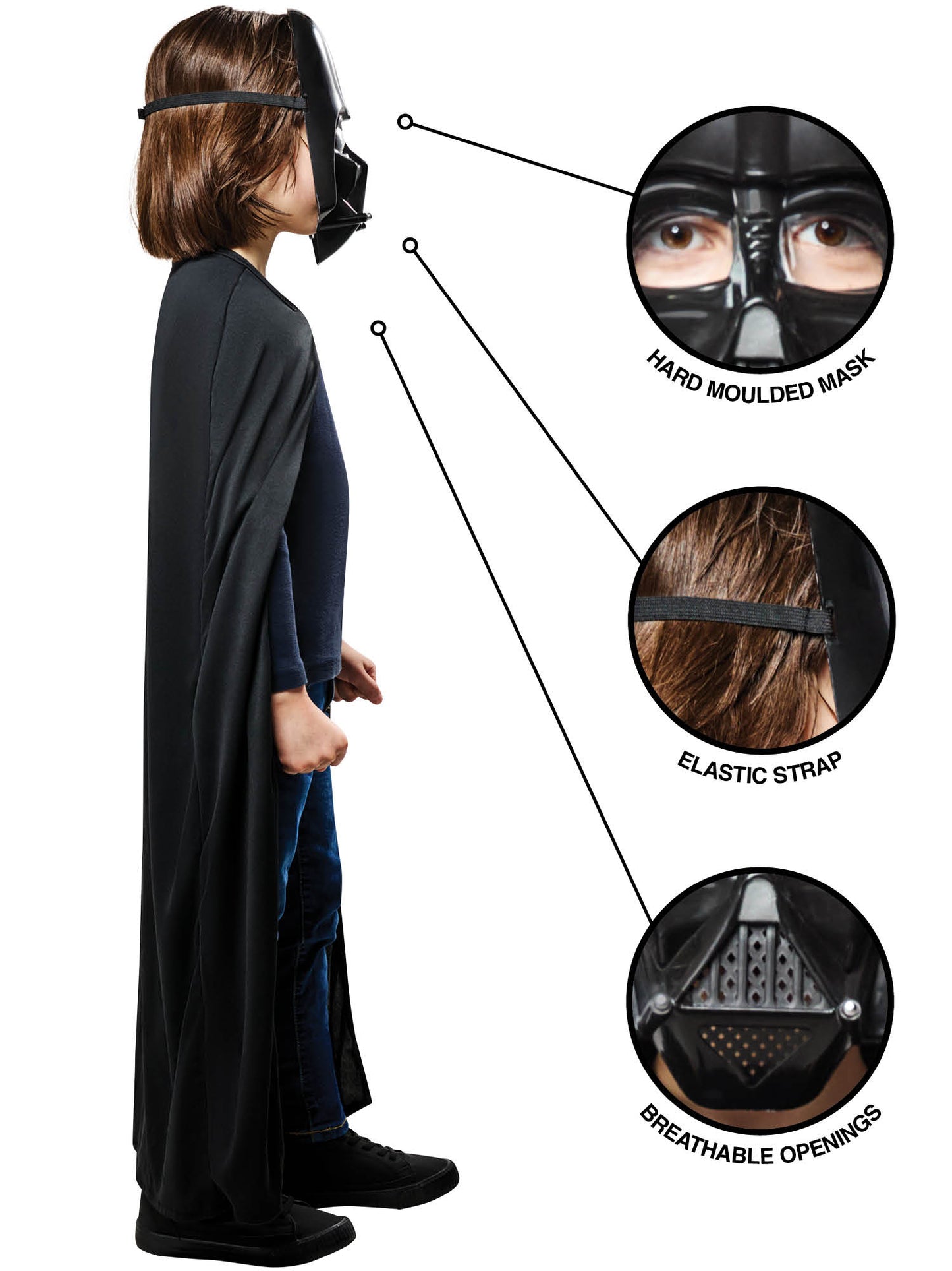 Rubies Darth Vader Cape And Mask Costume and Disguise Sets