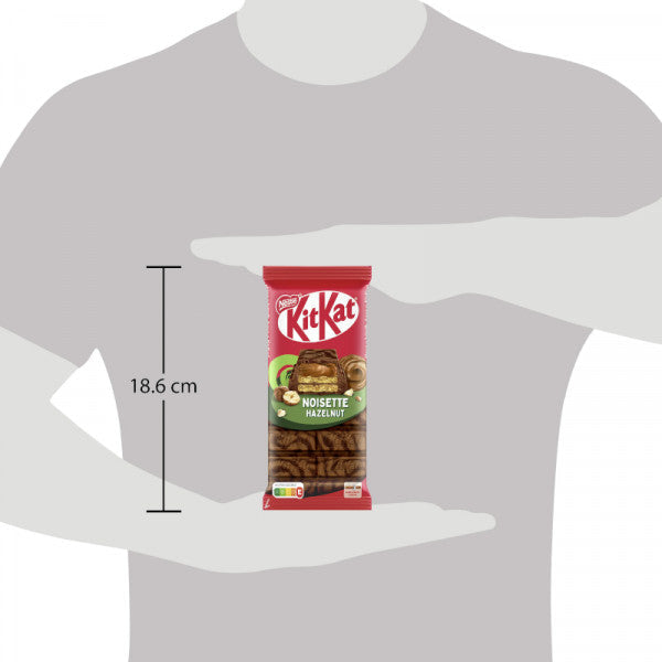 KitKat Hazelnut Schokolade 99 g Tafel mit knuspriger Waffel MHD: 08/2026