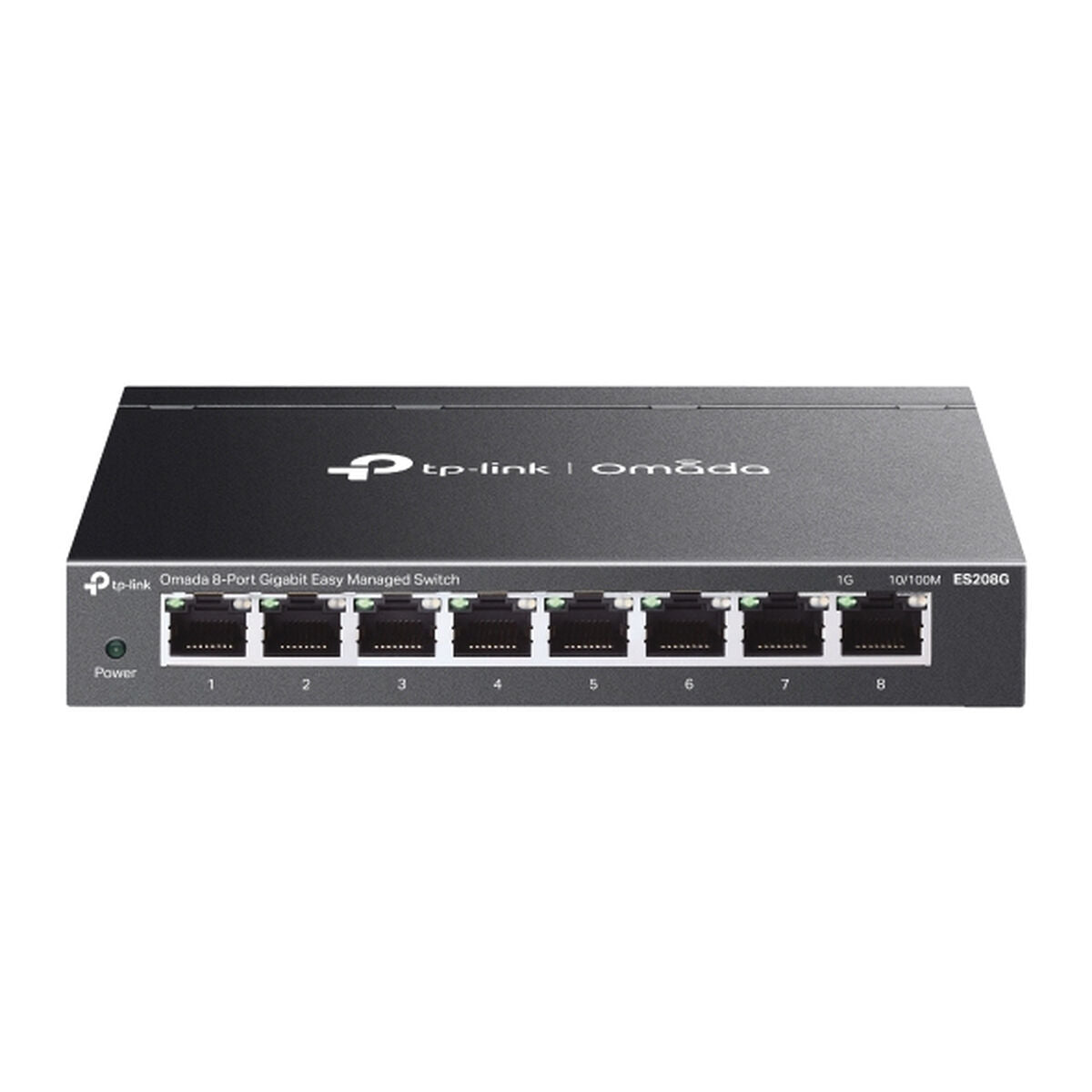 TP-Link ES208G Gigabit-Switch mit 8 RJ45-Ports – Seitenansicht