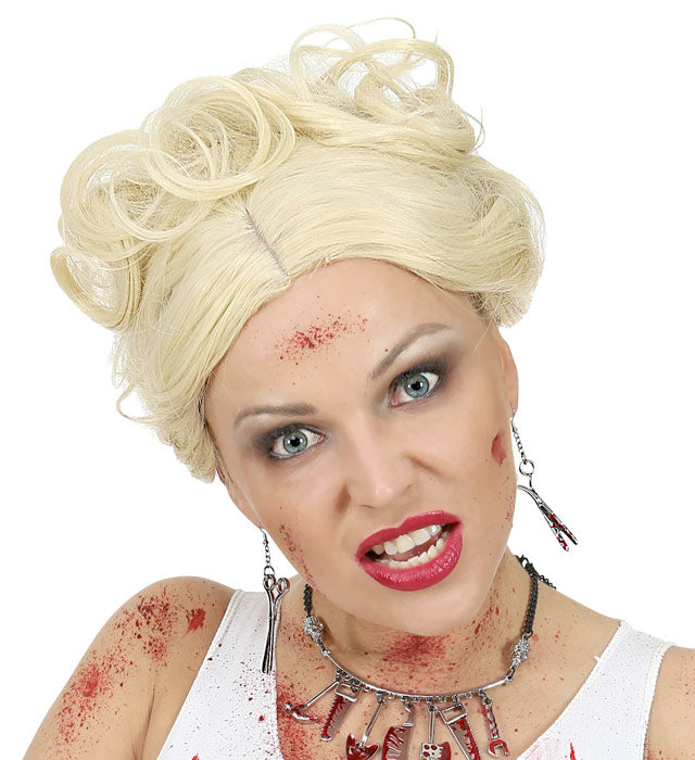 Blutige Schere Ohrstecker als gruseliges Halloween-Accessoire