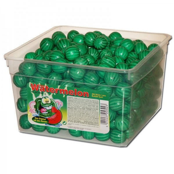 tri d'Aix Fizzy Fruits Wassermelone Bubble Gum Kaugummi 300 Stück – Produktansicht