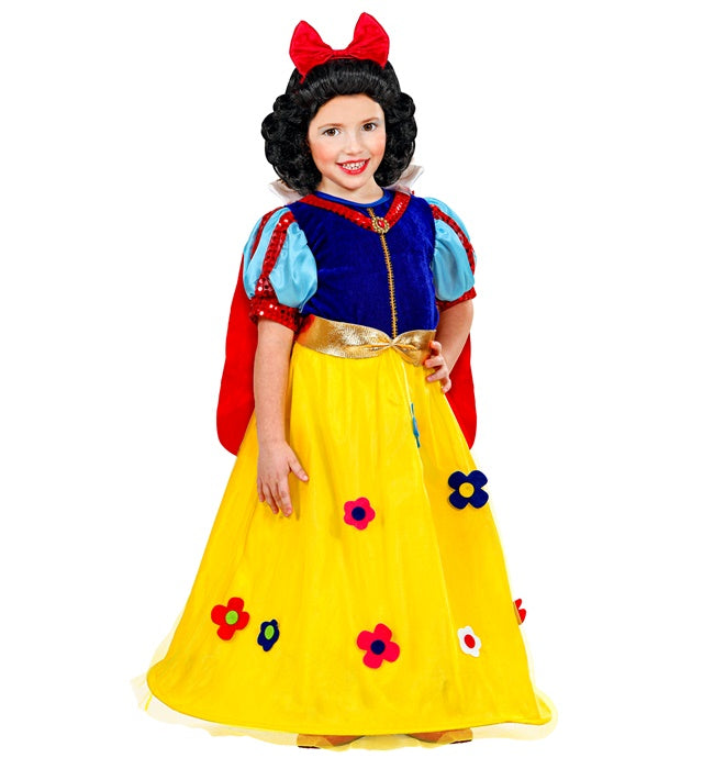 Märchenprinzessin Kostüm mit Kleid, Umhang und Gürtel in elegantem Design