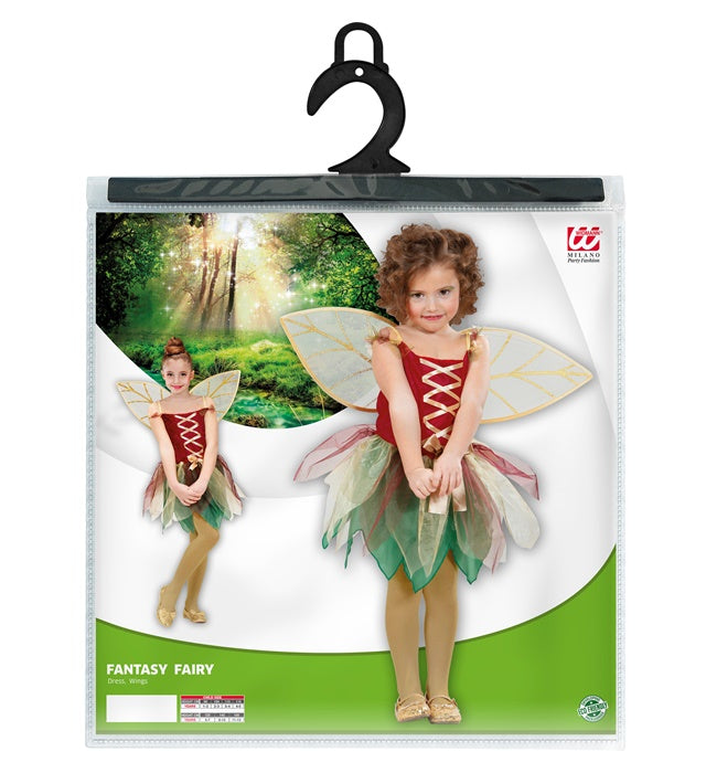 Fantasy Fee Kostüm mit Kleid und Flügeln für Fasnacht und Mottoparty