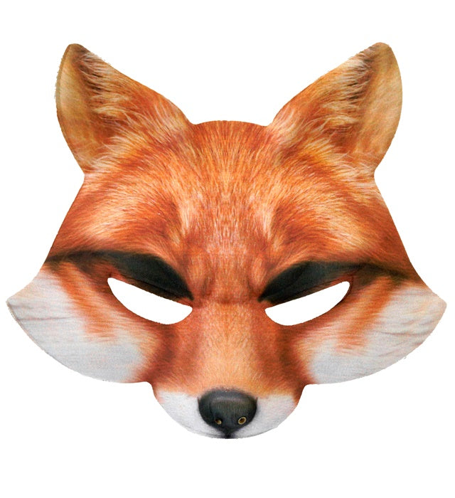Stoffmaske Fuchskopf ohne Kinnschutz für Fasnacht