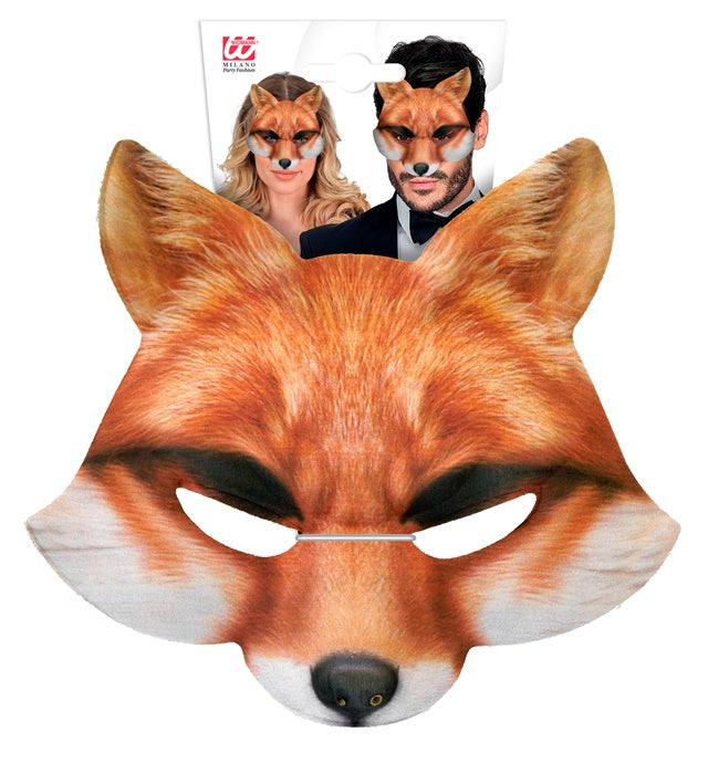 Stoffmaske Fuchskopf ohne Kinnschutz für Fasnacht