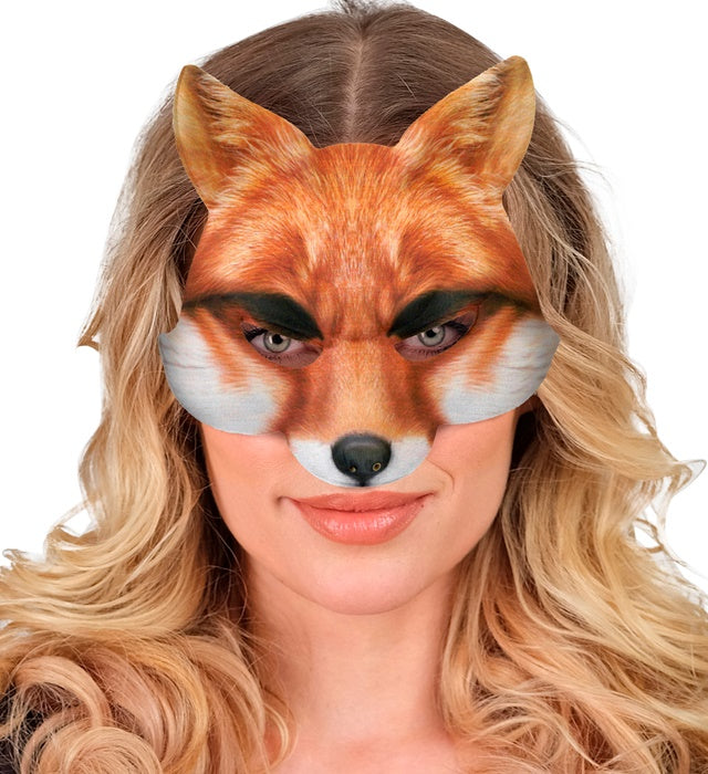 Stoffmaske Fuchskopf ohne Kinnschutz für Fasnacht