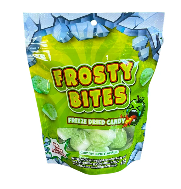 Frosty Bites Freezed Dried Candy Spicy Apple 40g Produktbild – Produktansicht