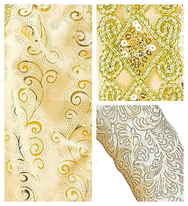 Mittelalter Prinzessin Kostüm mit Kleid, Unterrock und Krone auf weißem Hintergrund