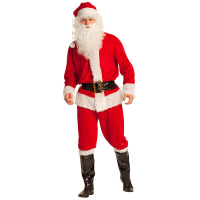 Boland Weihnachtsmann Kostüm Deluxe – Komplettset mit Mütze & Bart