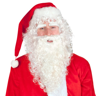 Boland Weihnachtsmann Set Deluxe mit Perücke Augenbrauen und Bart