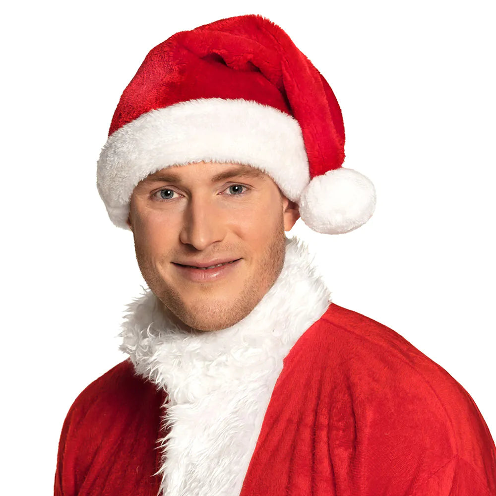 Boland Plüsch Weihnachtsmütze Unisex – Seitenansicht