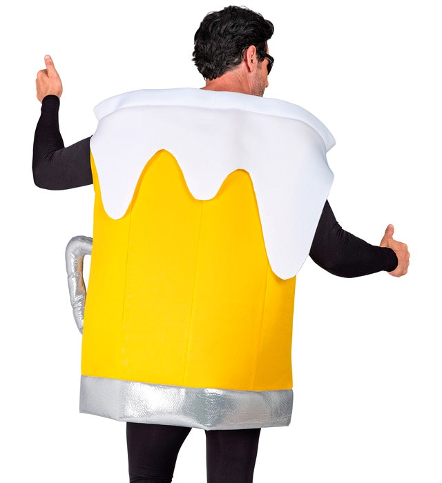 Bierkrug Kostüm für Fasnacht und Karneval mit lustigem Design