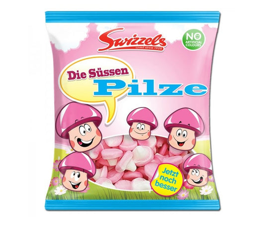 Swizzels Die Süssen Pilze 100g - Schaumzucker Pilze mit Fruchtgeschmack