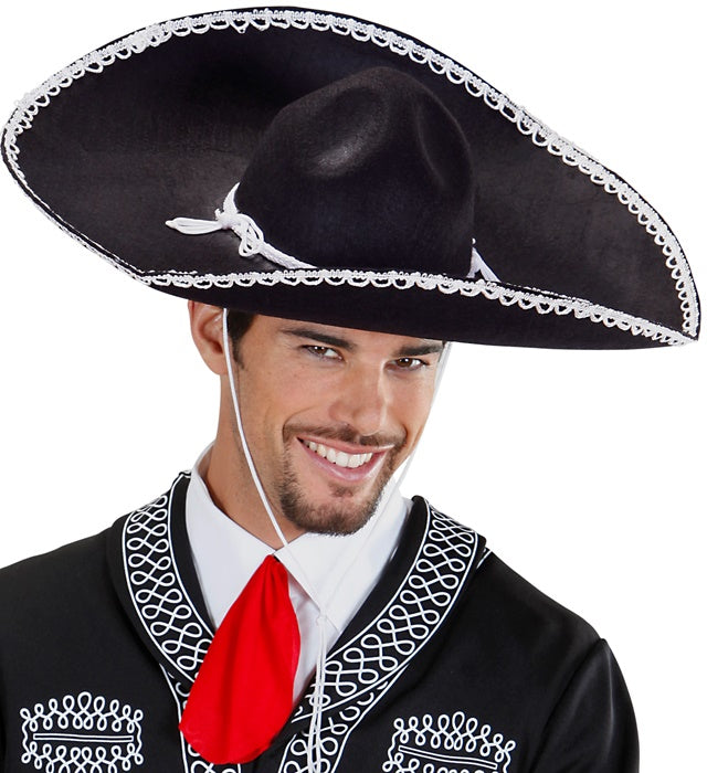 Filz-Sombrero in traditionellem Design mit 53 cm Durchmesser