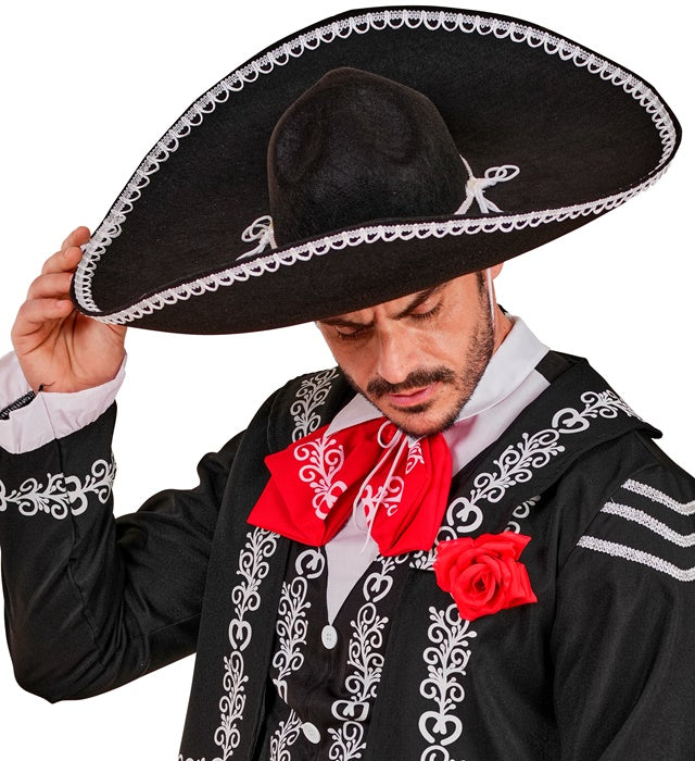Filz-Sombrero in traditionellem Design mit 53 cm Durchmesser