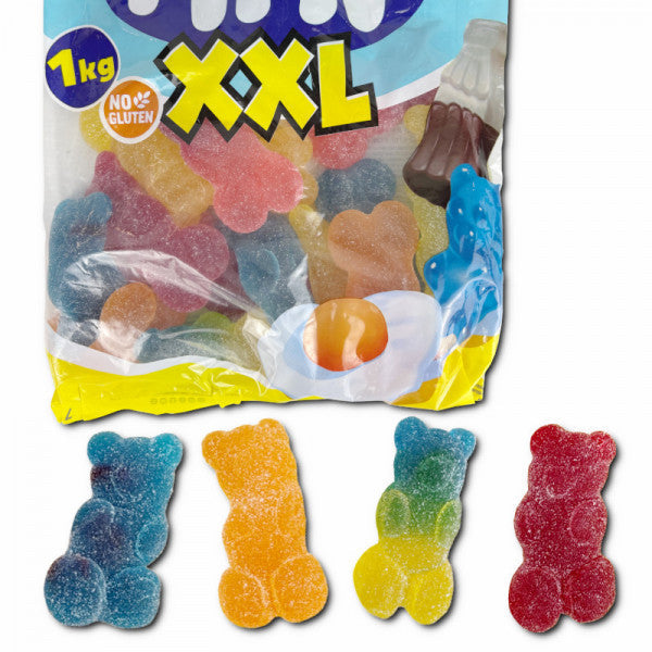 Fini Riesen Saure Bären Fruchtgummi 1 kg Beutel 8,5cm