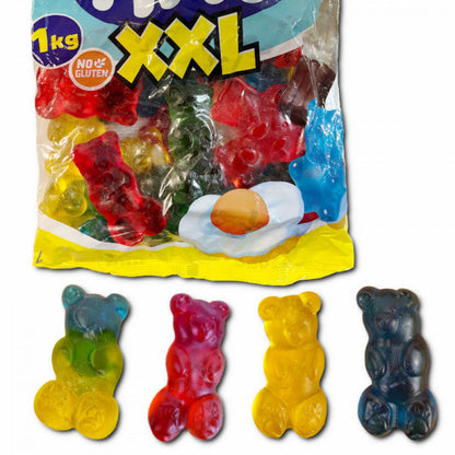 Fini Riesen Bären Fruchtgummi 1 kg Beutel mit ca. 8,5 cm grossen Bären