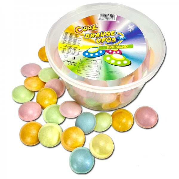 Pop Rocks Cool Brause Ufos 100 Oblaten mit Schleckbrausefüllung und Fruchtgeschmack