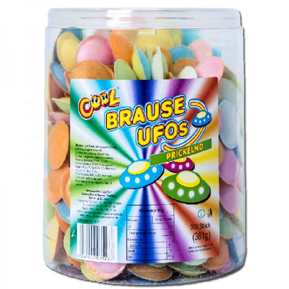 Pop Rocks Cool Brause Ufos 300 Oblaten mit fruchtiger Schleckbrausefüllung 381 g