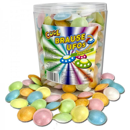 Pop Rocks Cool Brause Ufos 300 Oblaten mit fruchtiger Schleckbrausefüllung 381 g