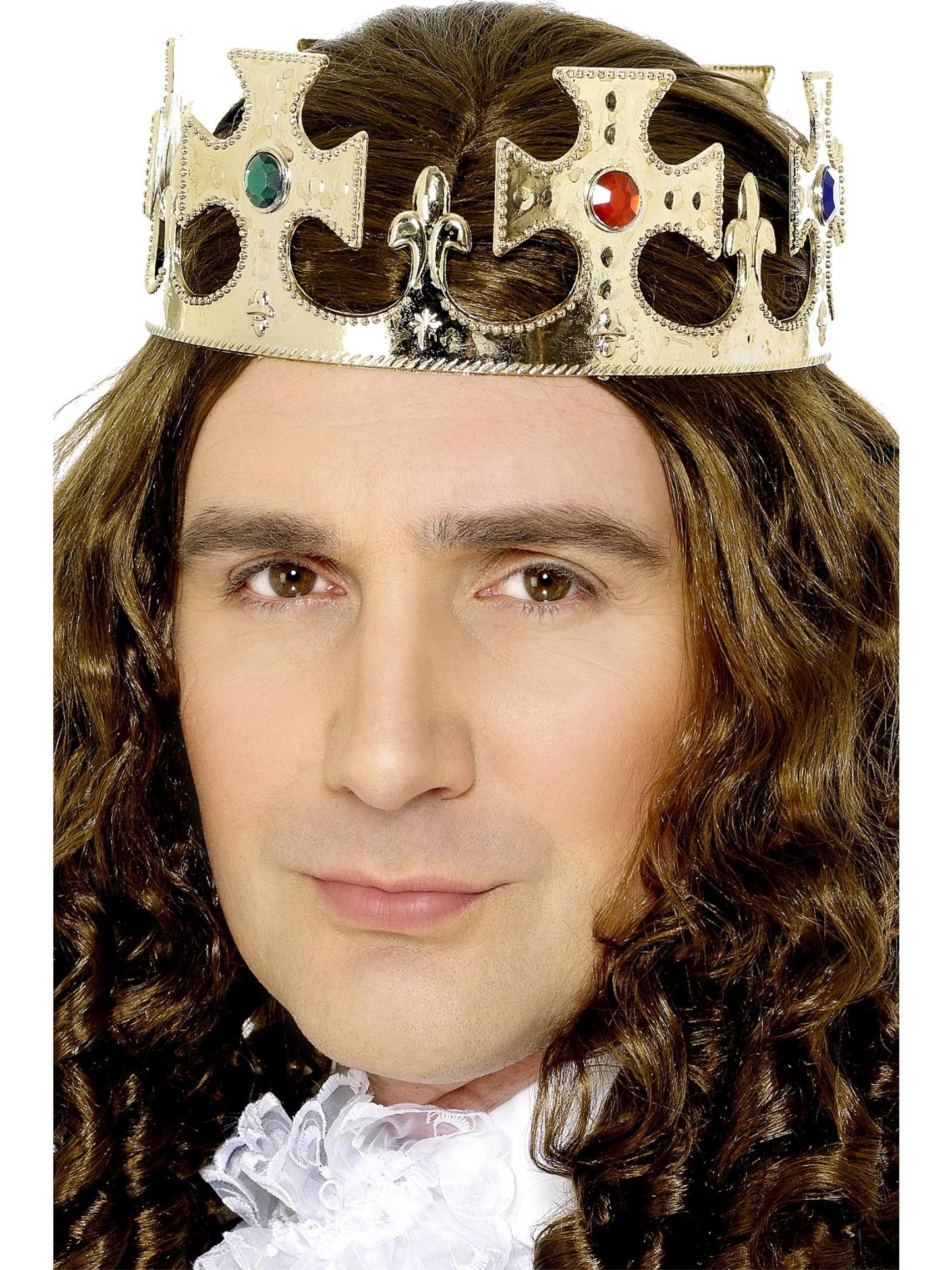 Smiffys CROWNJEWEL Jewelled King's Crown, Gold HA für Herren