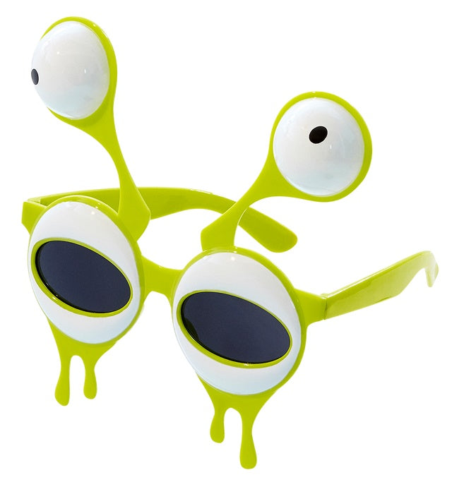 Alien-Brille mit zwei Augenpaaren für Fasnacht und Karneval