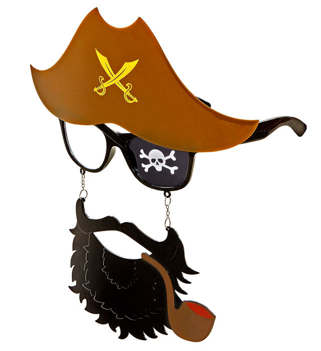 Brille mit Piratenbart als Fasnacht-Accessoire