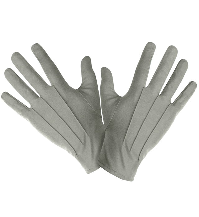 Graue Handschuhe als Fasnacht-Accessoire