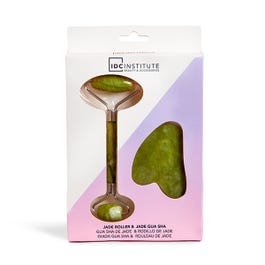 IDC INSTITUTE IDC Institute Gua Sha und Jade-Roller Set 2-teilig Gesichtsmassage Kosmetik